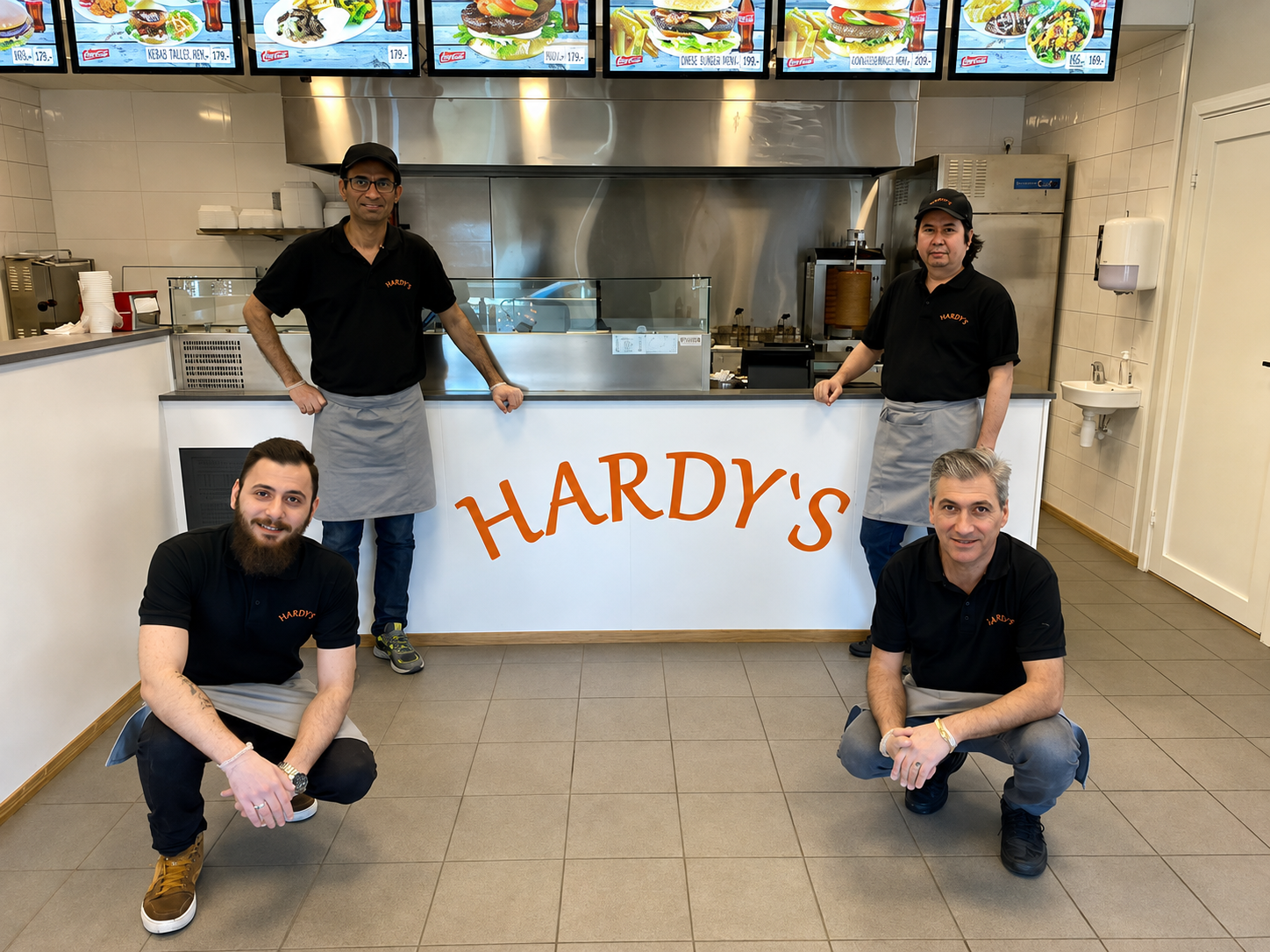 Gjengen bak disken hos Hardy's